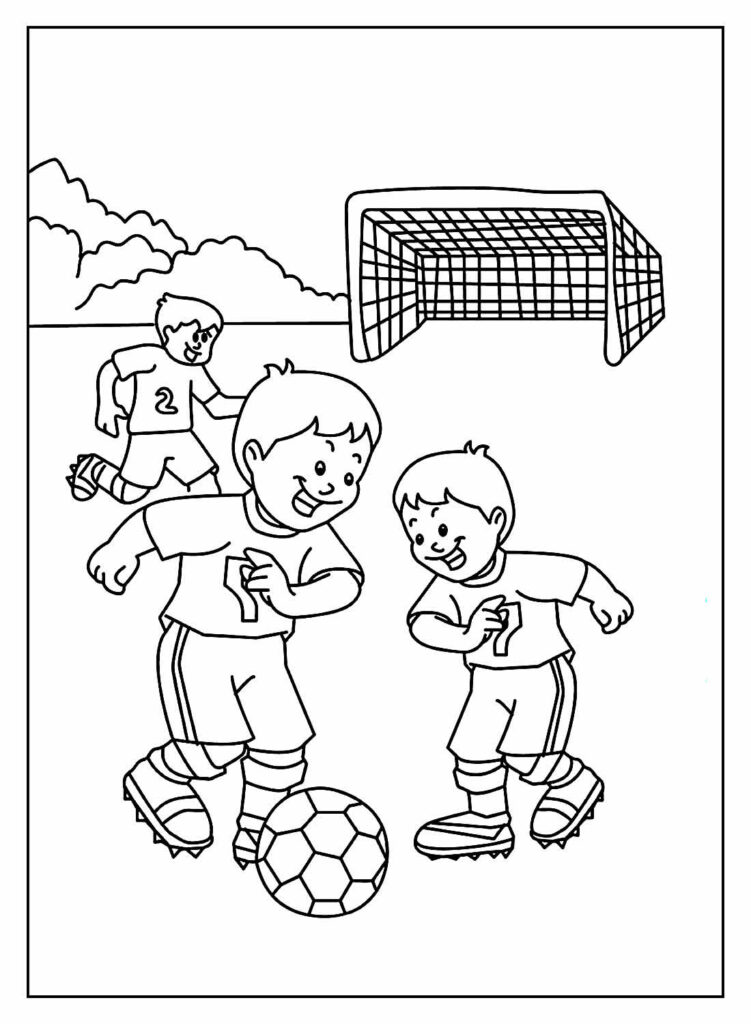 Desenhos de Futebol para colorir - Bora Colorir